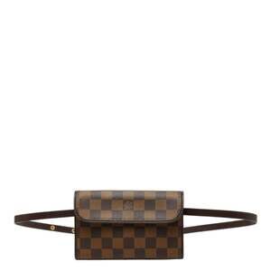 LOUIS VUITTON Brown Damier Leather Pochette Fanny Pack